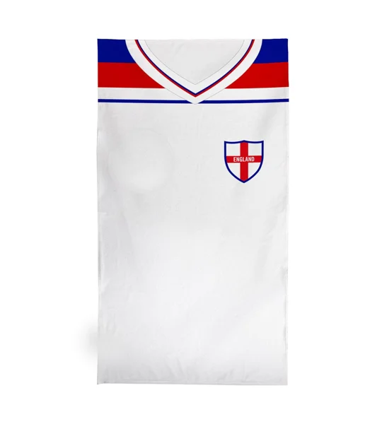 England 1982 Home Shirt-Inspired Beach Towel | Retro Football Accessory