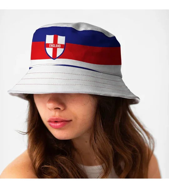 England 1982 home-inspired retro football bucket hat in heavyweight canvas