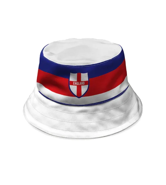 England 1982-inspired football bucket hat made from 380gsm canvas