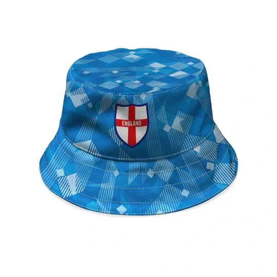 England-inspired vintage football bucket hat based on 1990 kit style