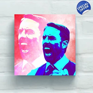 England Gareth Southgate Special Edition 20 X 20in Canvas ..