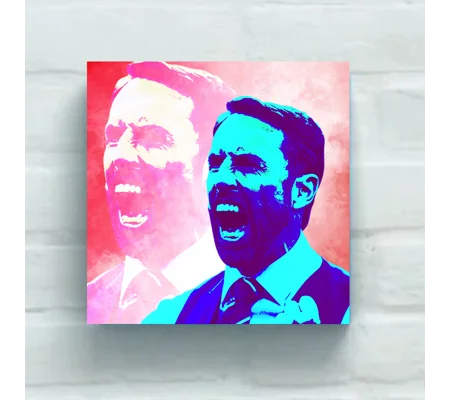England Gareth Southgate Special Edition 20 X 20in Canvas Print | Football Wall Art