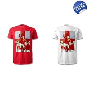 England Bobby Moore 1966 St George Set of 2 T-Shirts
