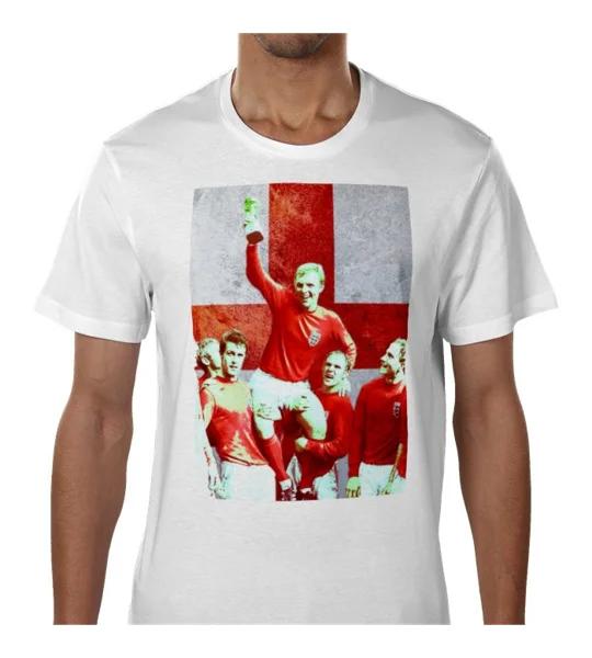 England Bobby Moore 1966 St George T-Shirts | Set of 2 Fan Tees