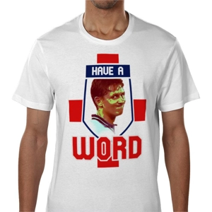 England Gary Lineker 1990 World Cup Have a Word T-Shirt