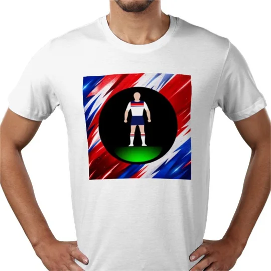 England Inspired Retro Football Figure Art T-Shirt | Fan Tee