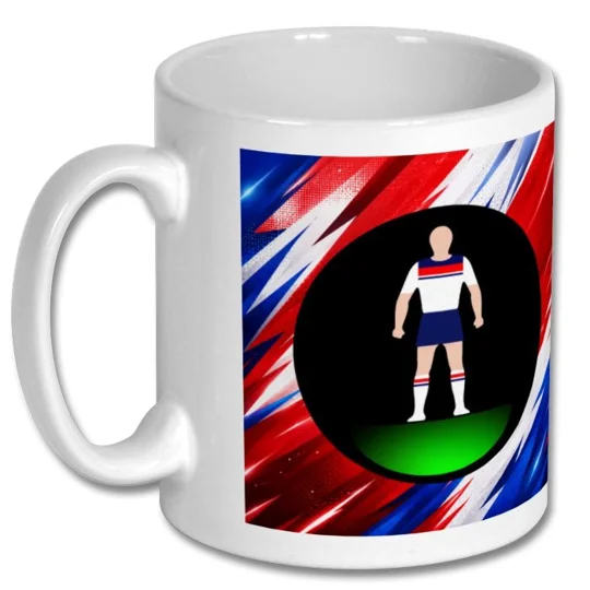 England Inspired Retro Football Figure Art Gift Mug