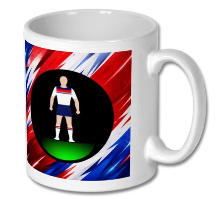 England Inspired Retro Football Figure Art Gift Mug