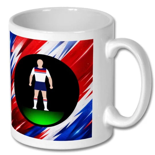England Inspired Retro Football Figure Art Gift Mug