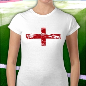 England St George Flag Ladies T-Shirt