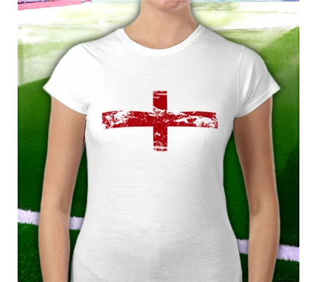 England St George Flag Ladies T-Shirt