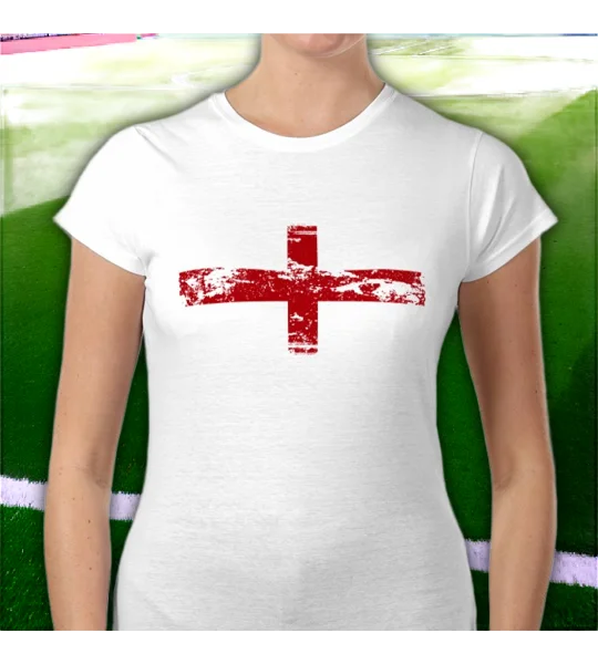 England St George Flag Ladies T-Shirt