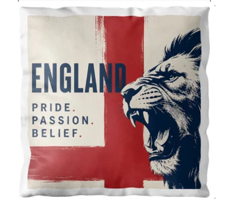 Pride Passion Belief Cushion | England Fan Cave Accessory