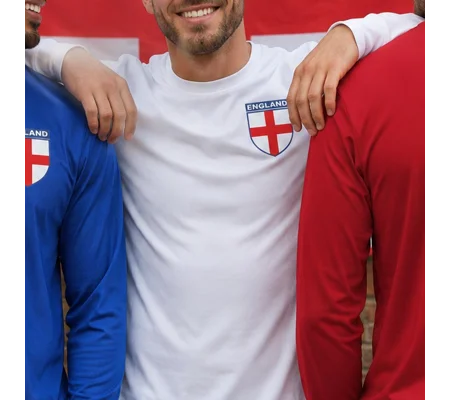 England-Inspired St George Long-Sleeved Personalised Shirt
