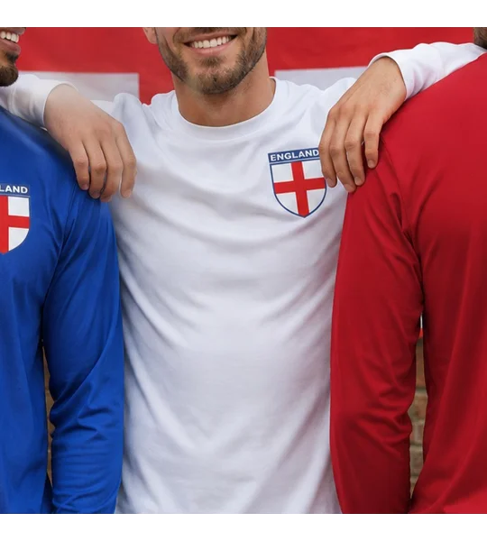 England-Inspired St George Long-Sleeved Personalised Shirt