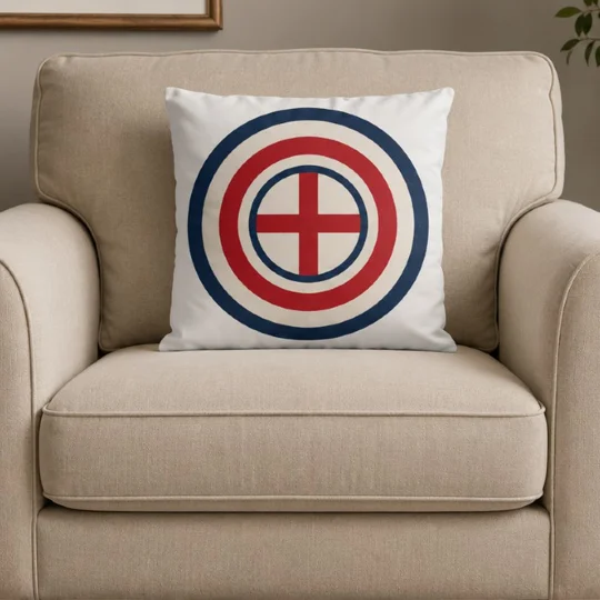 England St George Mod Retro-Style Cushion | Fan Cave Accessory