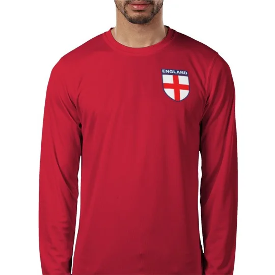 England-Inspired St George Long-Sleeved Personalised Shirt