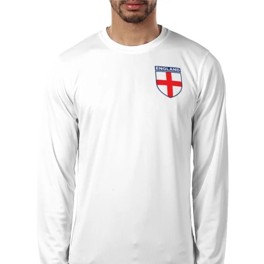 England-Inspired St George Long-Sleeved Personalised Shirt
