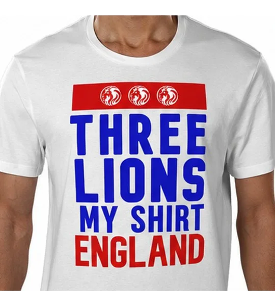 Three Lions Inspired | England Football Fan T-Shirts Set of 2