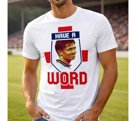 England Gary Lineker 1990 World Cup “Have a Word” T-Shirt