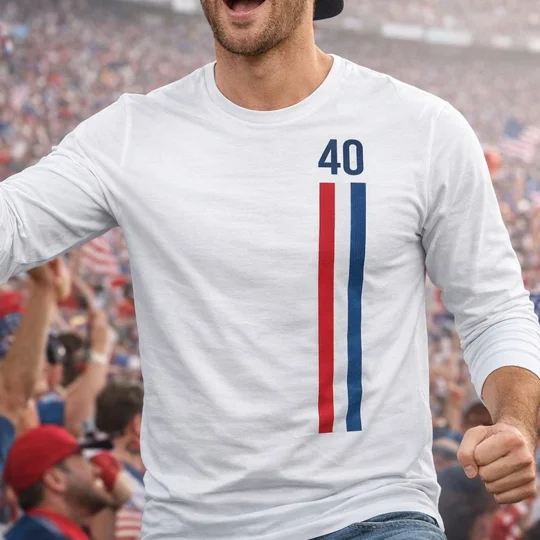 Escape to Victory 40th Anniversary Long Sleeve T-Shirt – Retro Football Movie Tribute Shirt (White)