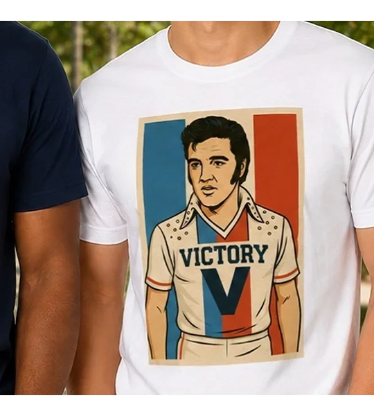 Escape to Victory Elvis White T-shirt