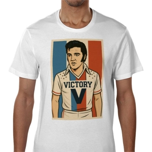 Escape to Victory Elvis White T-shirt