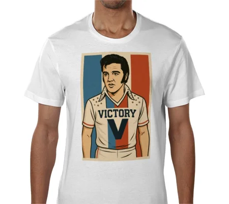 Escape to Victory Elvis White T-shirt
