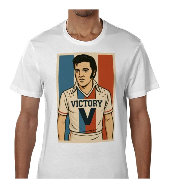 Escape to Victory Elvis White T-shirt