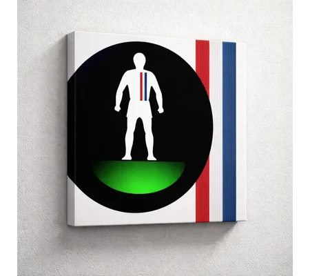 Escape to Victory Football Figure Art Canvas Print – 20 x 20in Vintage Football Movie Wall Art