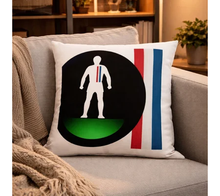 Escape to Victory Football Figure Art Cushion – Vintage Football Movie Inspired Fan Cushion