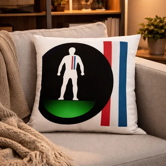 Escape to Victory Football Figure Art Cushion – Vintage Football Movie Inspired Fan Cushion