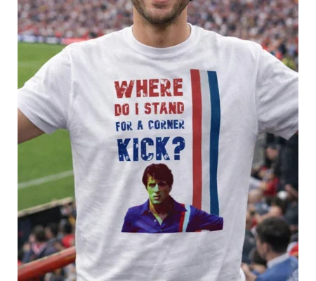 Escape to Victory “Where Do I Stand for a Corner Kick?” Hatch T-Shirt – Classic Football Movie Tee