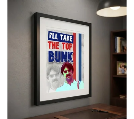 Escape to Victory John Wark-Inspired Retro Framed Print – I'll Take the Top Bunk