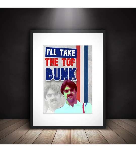 Escape To Victory John Wark “I’ll Take the Top Bunk” Framed Print