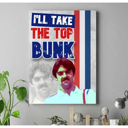 Escape To Victory John Wark “I’ll Take The Top Bunk” Canvas Print – Iconic Football Film Wall Art