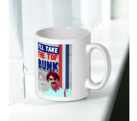 Escape To Victory John Wark “I’ll Take The Top Bunk” Mug – Classic Football Film Quote Gift