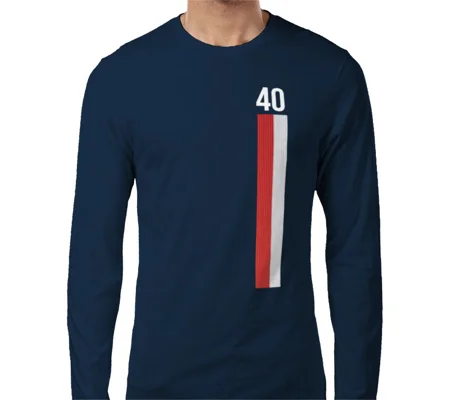 Escape to Victory 40th Anniversary Long-Sleeved T-Shirt – Blue Retro Football Movie Tribute Tee
