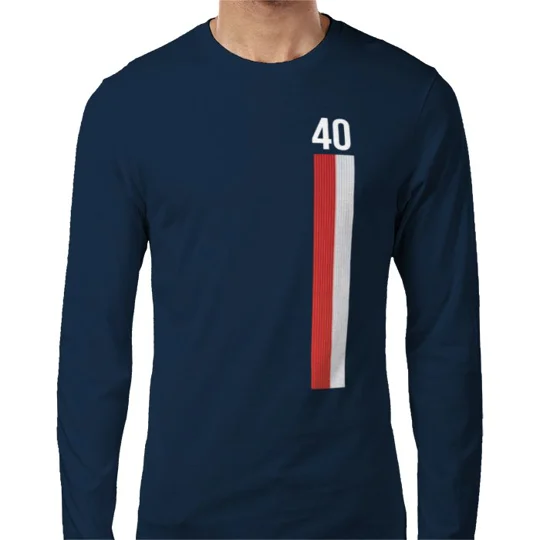Escape to Victory 40th Anniversary Long-Sleeved T-Shirt – Blue Retro Football Movie Tribute Tee