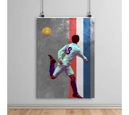Escape to Victory-Inspired Ossie Ardiles Iconic Football Poster