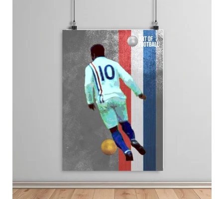 Escape to Victory Pelé-Inspired Iconic Image Retro Football Movie Poster