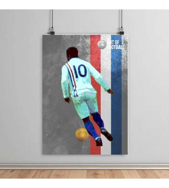 Pelé-inspired Escape to Victory iconic image retro football movie poster