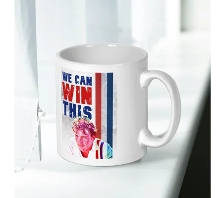Escape To Victory Russell Osman “We Can Win This” Mug – Iconic Football Movie Quote Coffee Cup