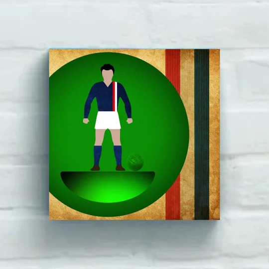 20 x 20 inch Escape to Victory-inspired football wall art canvas