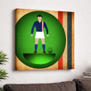 Escape To Victory “Hatch” Football Figure Art – 20 x 20in Retro Canvas Print