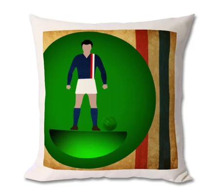 Escape to Victory “Hatch” Football Figure Art Cushion – Retro Football Movie Art Throw Pillow