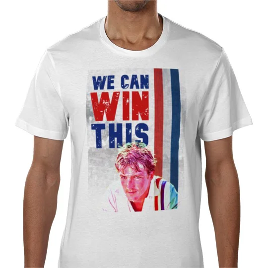 White Escape to Victory football shirt inspired by Russell Osman and classic football movie
