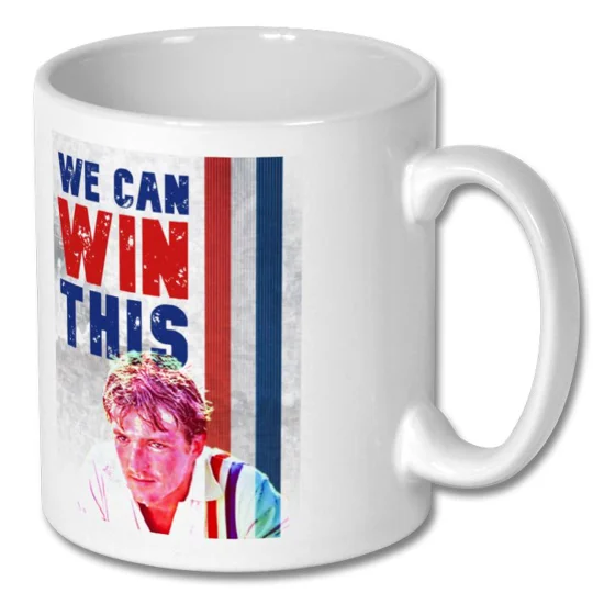 Escape To Victory Russell Osman “We Can Win This” Mug – Iconic Football Movie Quote Coffee Cup