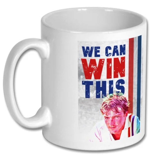 Escape To Victory Russell Osman “We Can Win This” Mug – Iconic Football Movie Quote Coffee Cup