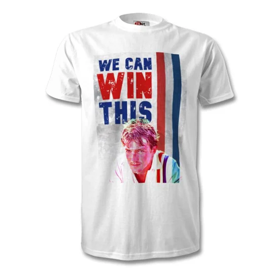 Escape to Victory inspired football T-shirt featuring Russell Osman tribute graphic